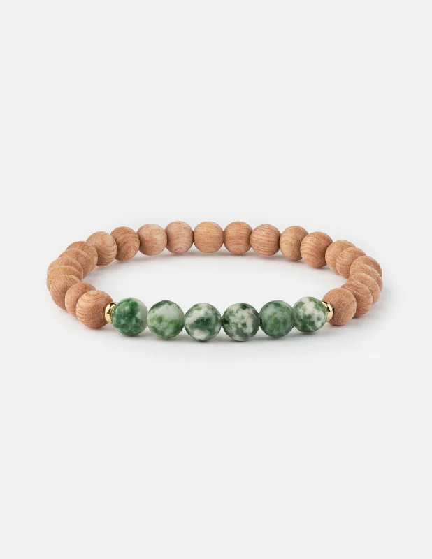 women's bracelets with modern aesthetic -Jade Stacker Bracelet