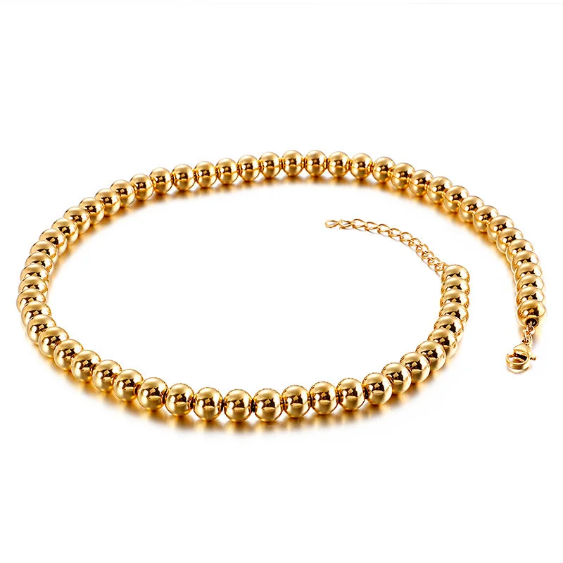 8M Gold Necklace Kn107087-Z