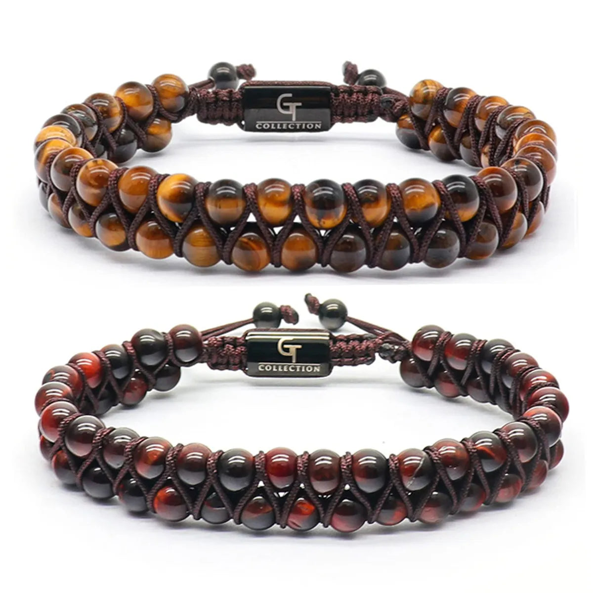 women's bracelets with custom color -Casual Handmade Round Natural Stone Rope Wholesale Bracelets