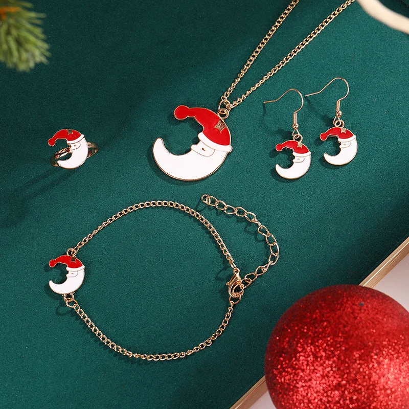 Christmas Hat Four-Piece Set