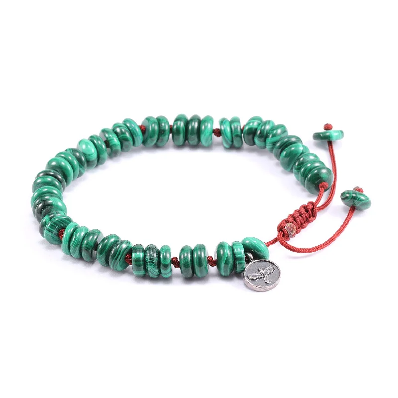 women's bracelets with custom engraving -Malachite Bracelet