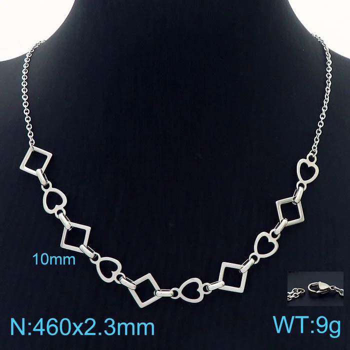 Steel Necklace Kn228932-Z