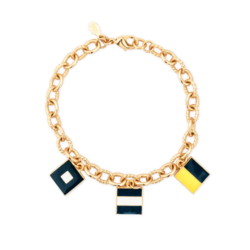 women's bracelets with charm -The Maritime Trinity Charm Bracelet