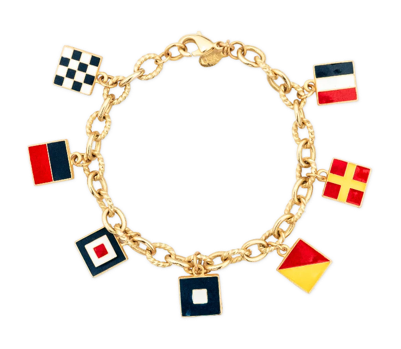 women's bracelets with adjustable size -The Newport Maritime Charm Bracelet