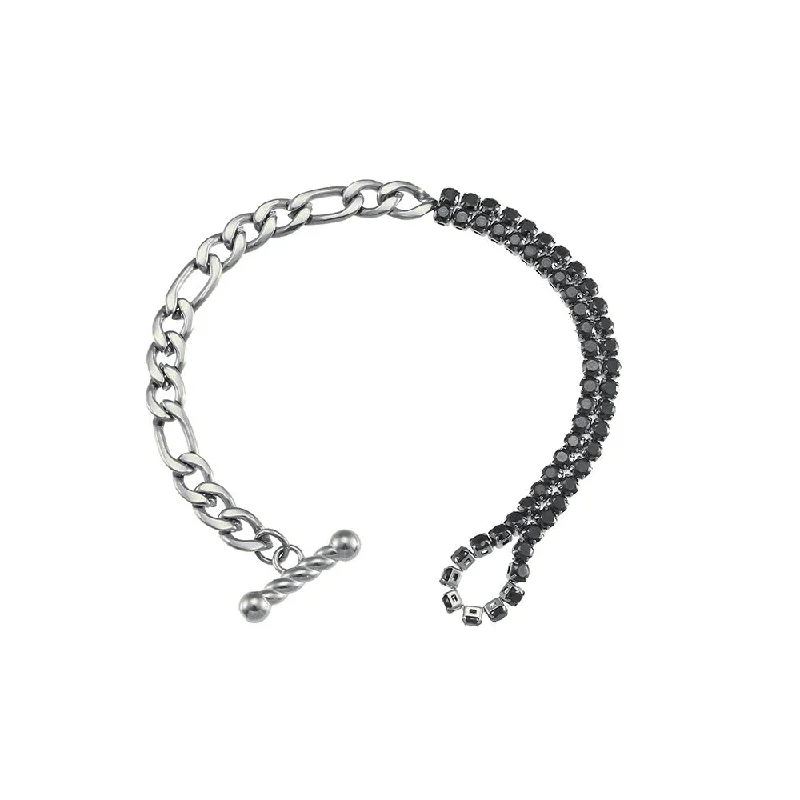 Bracelet-Silver Black