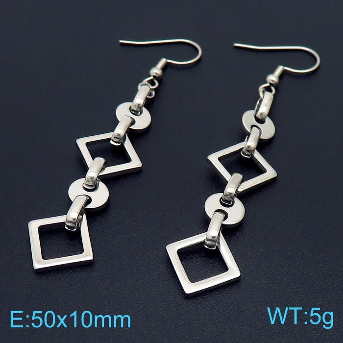 Steel Earrings Ke103518-Z